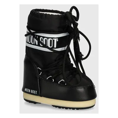 Dětské sněhule Moon Boot ICON NYLON černá barva, 80D1400440