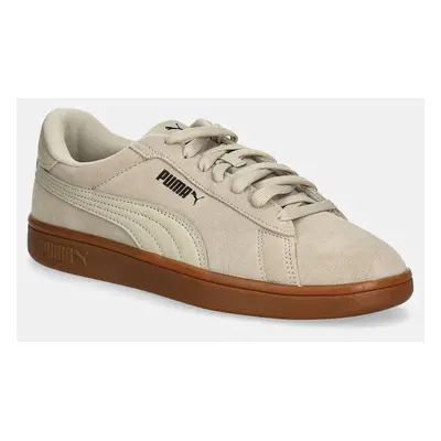 Semišové sneakers boty Puma PUMA Smash 3.0 béžová barva