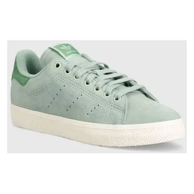 Semišové sneakers boty adidas Originals Stan Smith CS zelená barva, IF6944