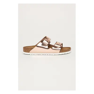 Kožené pantofle Birkenstock Arizona SFB dámské, růžová barva, 952093