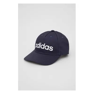 Kšiltovka adidas tmavomodrá barva, vzorovaná