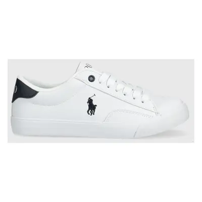 Dětské sneakers boty Polo Ralph Lauren bílá barva