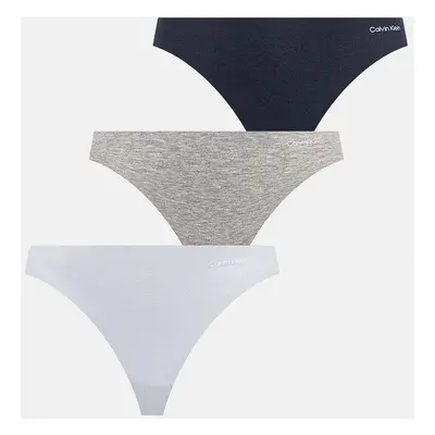 Kalhotky Calvin Klein Underwear 3-pack šedá barva