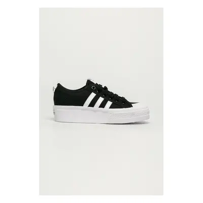 Tenisky adidas Originals Nizza Platform dámské, černá barva, FV5321