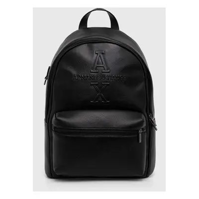 Batoh Armani Exchange pánský, černá barva, velký, hladký, 952689 4F884