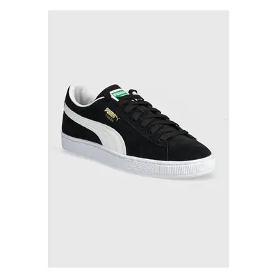 Semišové sneakers boty Puma Suede Classic černá barva, 399781