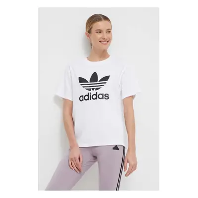 Tričko adidas Originals Trefoil béžová barva, IR9534