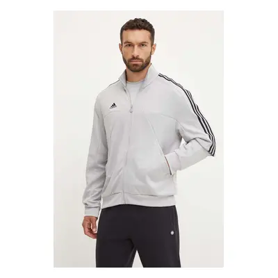 Mikina adidas Tiro pánská, šedá barva, s aplikací, IY4285