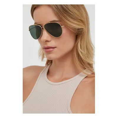 Sluneční brýle Ray-Ban AVIATOR REVERSE zlatá barva, 0RBR0101S