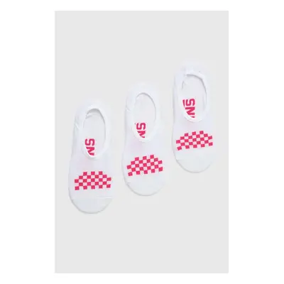 Ponožky Vans 3-pack dámské, bílá barva