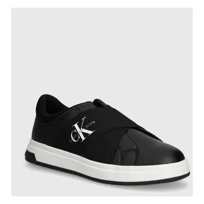 Dětské sneakers boty Calvin Klein Jeans černá barva, V3X9-81056