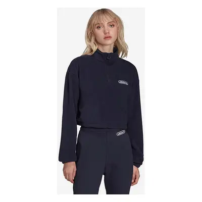 Mikina adidas Originals dámská, tmavomodrá barva, s aplikací, HL0052-navy