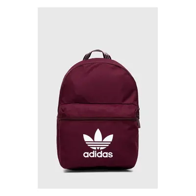 Batoh adidas Originals vínová barva, velký, s potiskem