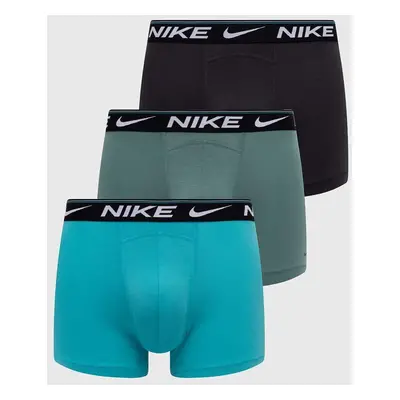 Boxerky Nike 3-pack pánské, zelená barva