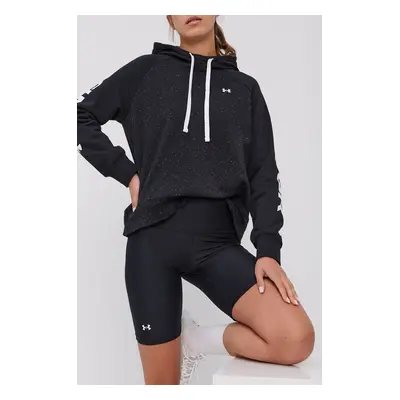 Tréninkové šortky Under Armour 1360939 dámské, černá barva, hladké, high waist, 1360939