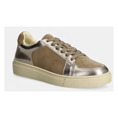 Kožené sneakers boty Gant Julice béžová barva, 29533655 G261