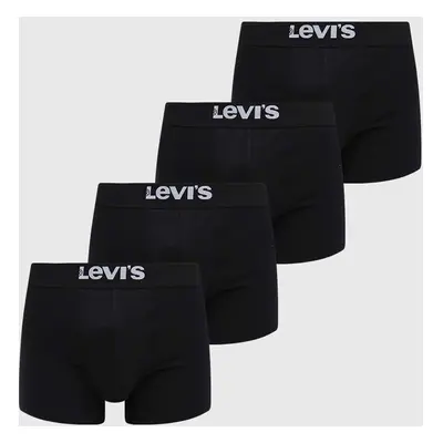 Boxerky Levi's 4-pack pánské, tmavomodrá barva