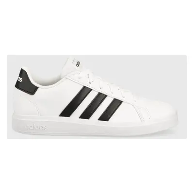 Dětské sneakers boty adidas GRAND COURT bílá barva