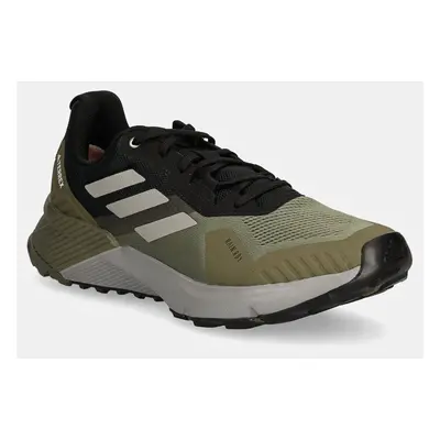 Boty adidas TERREX Soulstride R.RDY pánské, zelená barva, IH3449