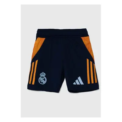 Dětské kraťasy adidas Performance REAL TR SHO tmavomodrá barva, vzorované, nastavitelný pas, IT5