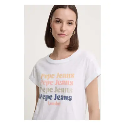 Bavlněné tričko Pepe Jeans EILEEN bílá barva, PL505894