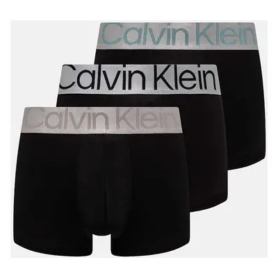 Boxerky Calvin Klein Underwear 3-pack pánské, černá barva