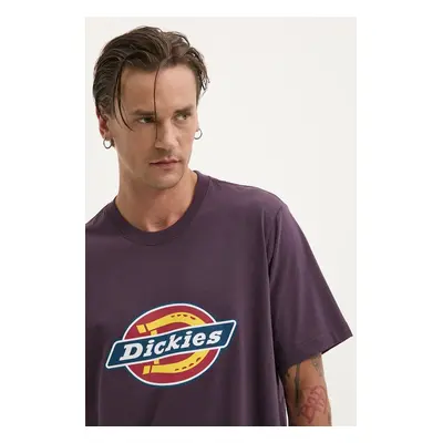 Tričko Dickies fialová barva, s potiskem