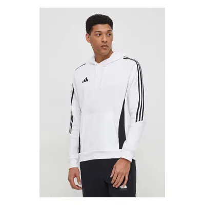 Tepláková mikina adidas Performance Tiro 24 bílá barva, s kapucí, s aplikací, IR7547