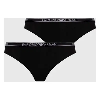 Kalhotky Emporio Armani Underwear 2-pack černá barva, 163334 4F223