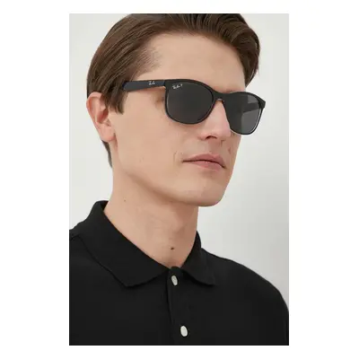 Sluneční brýle Ray-Ban pánské, černá barva