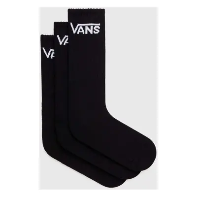 Ponožky Vans 3-pack pánské, černá barva