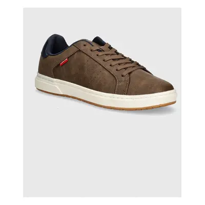 Sneakers boty Levi's PIPER hnědá barva, D6573-0020