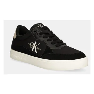 Sneakers boty Calvin Klein Jeans CLASSIC CUPSOLE LOW MIX MTL černá barva, YM0YM01033