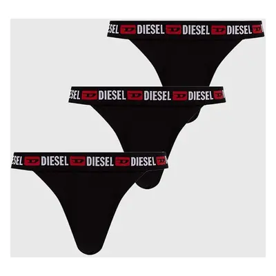 Tanga Diesel UFPN-EBBYSS-THREEPACK 3-pack černá barva, A13403.0EAXL