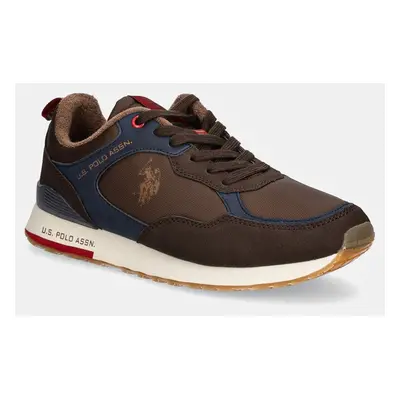 Sneakers boty U.S. Polo Assn. TABRY hnědá barva, TABRY007M/DHN2