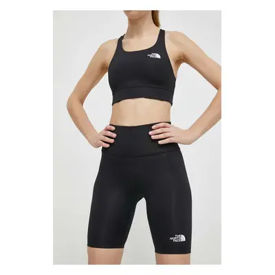 Sportovní šortky The North Face Flex dámské, černá barva, hladké, high waist, NF0A87JUJK31