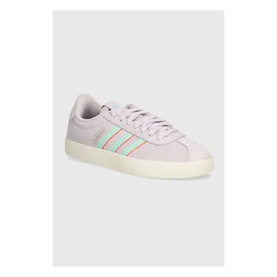 Semišové sneakers boty adidas Vl Court fialová barva, IF4468