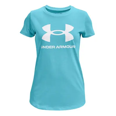 Dětské tričko Under Armour 1361182 tyrkysová barva