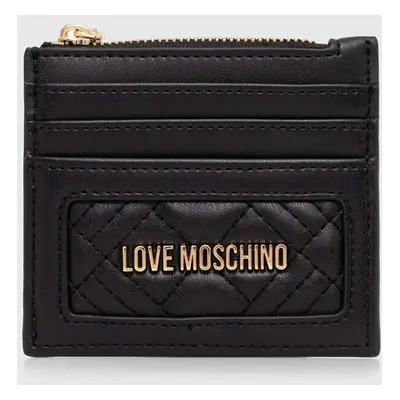 Peněženka Love Moschino černá barva, JC5685PP1LLA0000