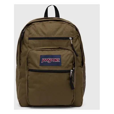 Batoh Jansport zelená barva, velký, hladký