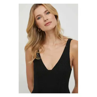 Top Pepe Jeans FALON TOP dámský, černá barva, PL702109