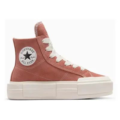 Semišové tenisky Converse Chuck Taylor All Star Cruise oranžová barva, A10437C