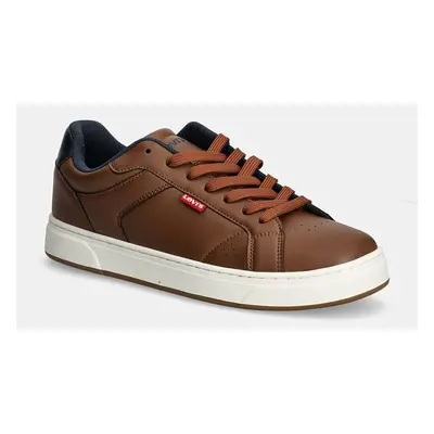 Sneakers boty Levi's RUCKER hnědá barva, D7758-0004