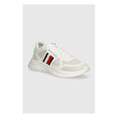 Sneakers boty Tommy Hilfiger MODERN RUNNER KNIT EVO ESS bílá barva, FM0FM05245