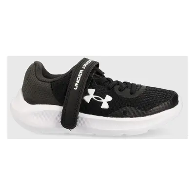 dětské sneakers boty Under Armour ua gps pursuit 3 ac černá barva