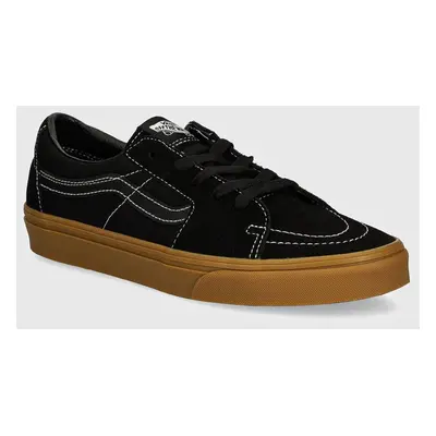 Semišové tenisky Vans SK8-Low černá barva, VN0009QRCJJ1