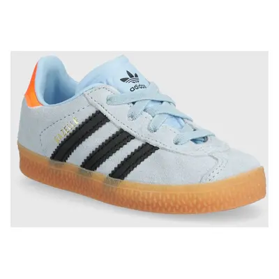 Dětské semišové sneakers boty adidas Originals GAZELLE CF EL IH2780