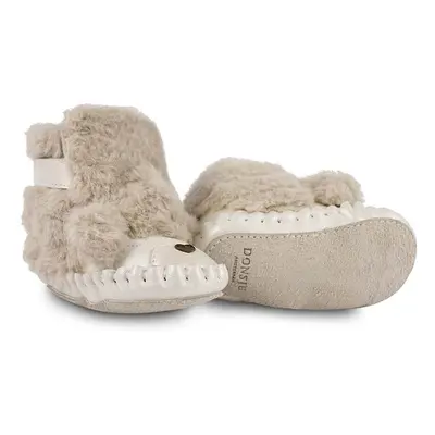 Dětské boty Donsje Kapi Exclusive Booties Poodle béžová barva, 1028121