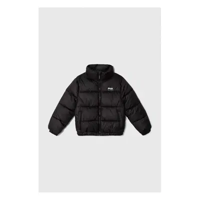 Dětská bunda Fila THELKOW blocked padded jacket černá barva