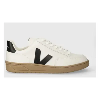 Kožené sneakers boty Veja V-12 bílá barva, XD0203640